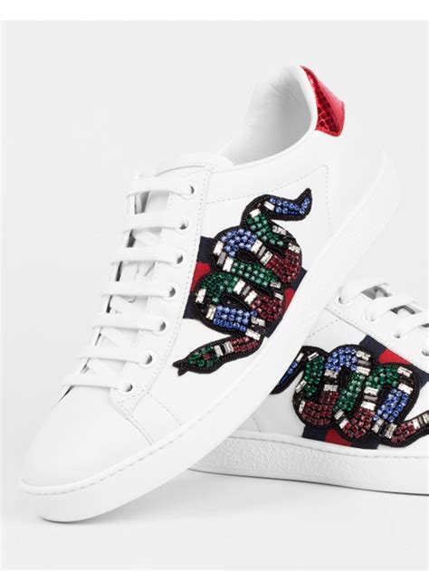 gucci ace sneakers with wool|Gucci snake sneakers women's.